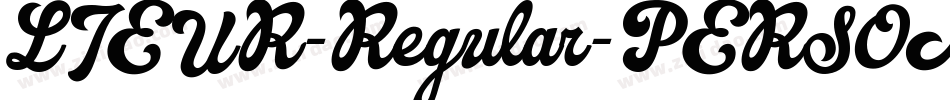 LIEUR-Regular-PERSONAL USE ONLY字体转换